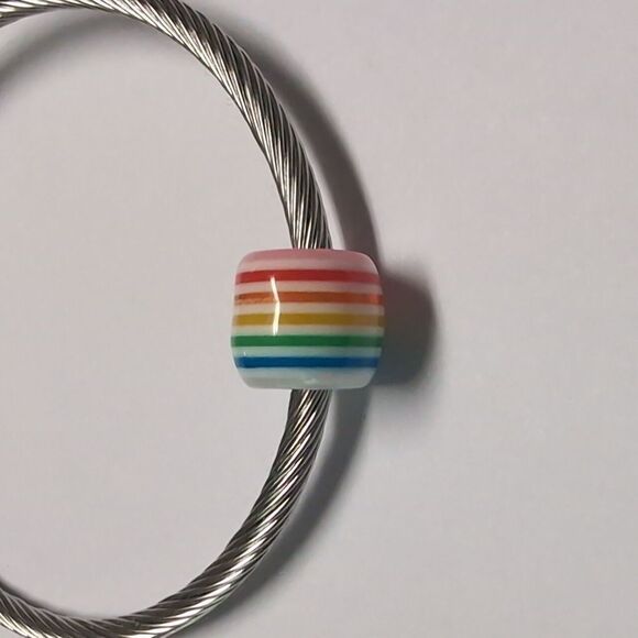 Rainbow Charm for Pandora Style Bracelet - Picture 2 of 4
